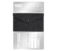 Stencil Journaling 2 Pezzi Righello Antiruggine per Scrapbook, Diario