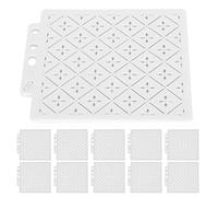 Stencil Mandala 10 Pezzi, Modelli per Disegno e Pittura, Riutilizzabili, Stampi per Arte DIY, 14x12,8cm - Sicuro in Materiale PET, Multifunzione per Carta e Tessuto