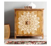 Stencil mandala grande diametro 60 cm per pittura murale, modello in plastica riutilizzabile per decorazioni fai da te per la casa, mobili e pavimenti, stencil grande mandala da parete per dipingere