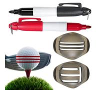 Stencil marcatore per palline da golf, marcatore durevole per palline da golf, strumento di identificazione delle palline da golf per principianti appassionati e professioni (6,4 x 4,7 cm)