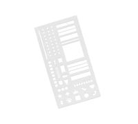 Stencil multiuso per calendario, per pianificare gli obiettivi e le liste delle cose da fare, con superfici facili da pulire e griglie per allineare il calendario