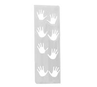 Stencil natalizi a forma di piccola impronta di piede, stencil per impronte di piedi di Natale, stencil con impronte di piccole dimensioni, stencil con stampa di Babbo Natale, stencil riutilizzabili