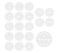 Stencil Natalizi per il Legno 20 Pezzi Sagome per Disegno Festivo | Stencil di Natale per la Pittura e l'Artigianato Per Principianti e Bambini su Rocce, Tela, Ceramica, su Biglietti 4 pollici