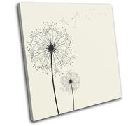 Stencil Nature Floral SINGLE TELA parete arte foto stampa