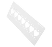 Stencil per Aerografo a Cuore, Modello Pet Bianco | Sostituzione Modello di Disegno, Modello di Stencil per Pittura, Modello di Artigianato, Stencil di Giornale Fai