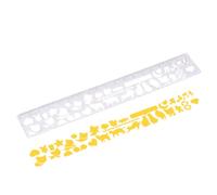 Stencil per agenda, righello riutilizzabile in acciaio , stencil da disegno, segnalibro, per bambini e adulti, per disegnare, scrapbooking, scrittura, scrittura, quaderno, segnalibro