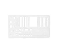 Stencil per album di ritagli, guide riutilizzabili per diari, accessori per righello fai da te, ornamento a griglia per risparmiare tempo, forniture per pagine punteggiate | Decorazione creativa per