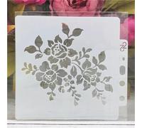 Stencil per artigianato, 14 x 13 cm, stencil riutilizzabili per dipingere su legno, tela, modelli da disegno, decorazione da parete per la casa