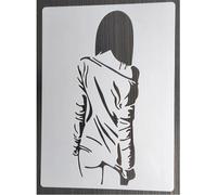 Stencil per artigianato, 21 x 29 cm, alla moda, con fiori, per dipingere su legno, parete, porta, tela, decorazione per la casa, stile 7
