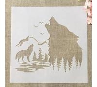 Stencil per artigianato, 30 x 30 cm, motivo: farfalle, stencil riutilizzabili per dipingere su legno, modelli da parete, fai da te, per realizzare biglietti, decorazioni per la casa, stile D