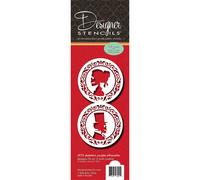 Stencil per biscotti coppia scheletro C975 di Designer Stencils