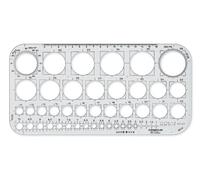 Stencil Per Cerchi Staedtler Mars 45 Cerchi Da 1Mm A 36Mm