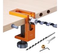 Stencil per cerniere nascoste su mobili, guida del foro da 10 mm, per cerniere nella lavorazione del legno, di posizionamento in metallo per fori per la lavorazione del legno, per armadi, cucina