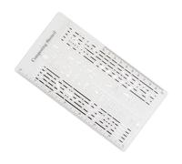 Stencil per composizione di cantautori - Modello di nota musicale | per stencil a cinque linee per disegnare note strumento per migliorare la composizione dei testi della creatività