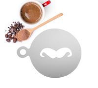 Stencil per decorazioni per torte - Modello per latte in polvere | Strumenti riutilizzabili per arte in schiuma da per modelli in polvere di caffè, unità di decorazione di farina d'avena per d