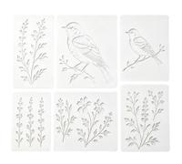 Stencil per dipingere recinzioni, riutilizzabili, motivo floreale | Stencil per arte floreale, riutilizzabili, strumenti fai da te per decorare terrazze, cemento, decorazioni per la casa