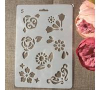 Stencil per dipingere su legno, 27,5 x 19 cm, motivo: insetti e farfalle, riutilizzabili, stencil per dipingere su parete, accessori per la creazione di biglietti, decorazioni per la casa, stile K