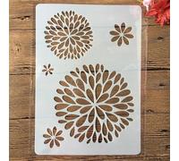 Stencil per dipingere su legno, A4 29 x 21 cm, motivo: ragazza, fiore, parole cinesi, stencil riutilizzabili per dipingere su parete, accessori per la creazione di biglietti, decorazioni per la casa