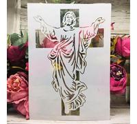 Stencil per dipingere su legno, formato A4, 29 cm, modelli di Dio per realizzare biglietti da disegno, stencil riutilizzabili per tela, mobili, carta artigianato