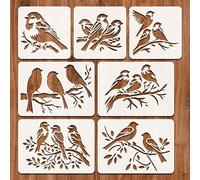 Stencil per dipingere su legno, stencil riutilizzabili con colibrì sul ramo di un albero, per realizzare biglietti, pareti, tessuti, camicie, mobili