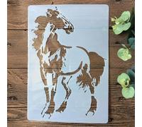 Stencil per dipingere sulle pareti, 18 x 26 cm, motivo: gatto seduto, riutilizzabili, per disegnare, dipingere, artigianato, modelli per carta da parati, album di ritagli, decorazione della casa