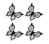 Stencil per eyeliner a farfalla, ottimo look per sopracciglia, sopracciglia, ombretto, istruzioni (lingua italiana non garantita)