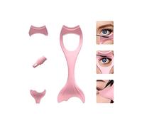 Stencil per eyeliner per occhi, applicatore per mascara, carta sirena con pettine per ciglia, stencil riutilizzabili in silicone per ombretto, sopracciglia, strumento di protezione ausiliaria per