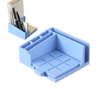 Stencil Per Foglietti Adesivi - Scatola Organizer Per Promemoria Da Scrivania 3x3 E 4x4 Cm | Compatibile Con Foglietti Adesivi | Porta Appunti Con Modello Di Disegno A Cinque Linee: Strumento Essenzia