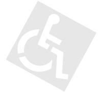 Stencil per handicap | Stencil in silicone per handicap | Modello pieghevole flessibile per sedia a rotelle per strisce in calcestruzzo asfalto