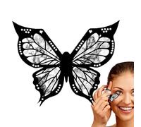 Stencil per il trucco degli occhi, strumento per il timbro dell'occhio dell'ala, impermeabile, riutilizzabile, modello rapido di precisione, per donne e ragazze, viaggi, casa, principianti