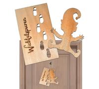Stencil per impronte di Natale, in legno, per pavimenti, modello natalizio, per impronte digitali, decorazione per finestre