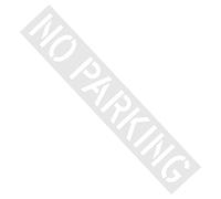 Stencil per linea di parcheggio, 40 x 264 cm, modello pieghevole riutilizzabile | Marcature a per asfalto e cemento | per cordoli in cemento marciapiedi giardino spazi esterni