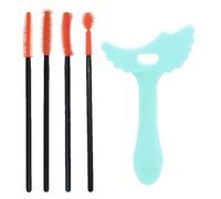 Stencil per mascara in silicone, aiuto per mascara in silicone | Guida all'applicazione del modello di protezione in silicone | Strumento per trucco degli occhi con design foro forma di cuore p