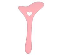 Stencil per matita per sopracciglia Cucchiaio per coda in silicone Modello per eyeliner flessibile per trucco Stencil per eyeliner professionale Punta alata per donne Ragazze (Rosa)