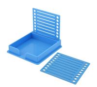 Stencil per Note Adesive, Porta Post con Modello di Disegno a Forma di Riquadro Autoadesivo Organizer Blocco Note per Scrivania Ufficio Casa e Scuola (Blu)