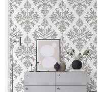 Stencil per Pareti 40 cm Damascato Vintage Retrò di BackgroundTurnOver: Modelli da Dipingere sul Muro, Mobili, Stucco, Frigoriferi, Riutilizzabili