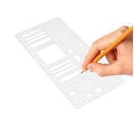 Stencil per pianificatore - Modelli di giornali | Pianificatore di stencil per elenchi di calendari, artigianato, quaderno a pois, timbri per scrapbooking, segnalibri, banner, inseguitore di abitudini