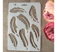 Stencil per pittura, 27,5 x 19 cm, stencil riutilizzabili per dipingere su legno, tela, mobili, pavimenti, forniture artistiche fai da te