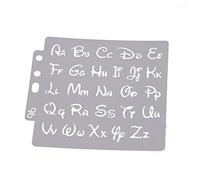 Stencil per pittura con alfabeto per scrapbooking, goffratura e
