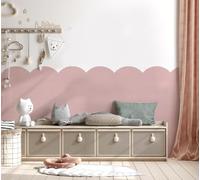 Stencil per pittura con bordo a conchiglia "Scarlett" - Decorazione per neonati e cameretta dei bambini - Stencil riutilizzabile fai-da-te per pareti domestiche (120 cm)