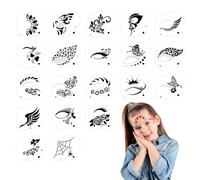 Stencil per pittura del viso riutilizzabili,Stencil per il viso - Stencil per tracciamento del viso da 20 pezzi - Stencil per il viso lavabili e riutilizzabili, stencil per la maggior parte dei volti