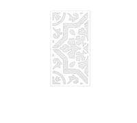 Stencil per pittura murale, Stencil da muro for dipingere mobili modello mastice for intonaco di diverse dimensioni(M 25cmX50cm - B)