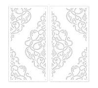 Stencil per pittura murale, Stencil da Muro for Pittura Decoro for Mobili 40-80 cm Rococò Barocco(XL 70cmX70cm - B)