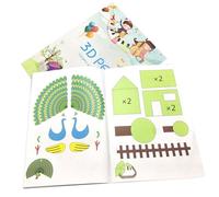 Stencil per pittura stampati 3D per libri da disegno | 40 modelli colorati riutilizzabili con 2 piatti trasparenti, stencil per bambini