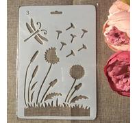 Stencil per pittura su legno, 27,5 x 19 cm, motivo: farfalla, riutilizzabili, stencil per dipingere su pareti, forniture per la creazione di biglietti, decorazioni per la casa, stile G