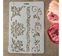Stencil per pittura su legno, 27,5 x 19 cm, motivo: farfalla, riutilizzabili, stencil per dipingere su parete, accessori per la creazione di biglietti, decorazioni per la casa, stile B