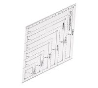 Stencil per quilting, strumenti di stencil trasparenti | Stencil a righello a rombo 60° per quilting, arte tessile, design abbigliamento, artigianato, ricamo a mano e tappezzeria