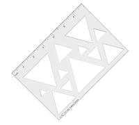 Stencil per router in acrilico trasparente a forma di triangolo o cuore di diverse dimensioni, per appassionati di lavorazione del legno e strumento professionale per intarsio acrilico
