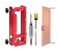 Stencil per router per cerniere di porta 2 in 1 | Localizzatore di fori per cerniere di falegnameria per falegnami appassionati del fai da te proprietari contratti