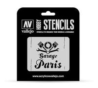 STENCIL STLET004 STREET ART 2 ACCESSORI PER MODELLISMO VALLEJO VALLEJO